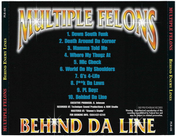 Multiple Felons in New Orleans | Rap - The Good Ol'Dayz